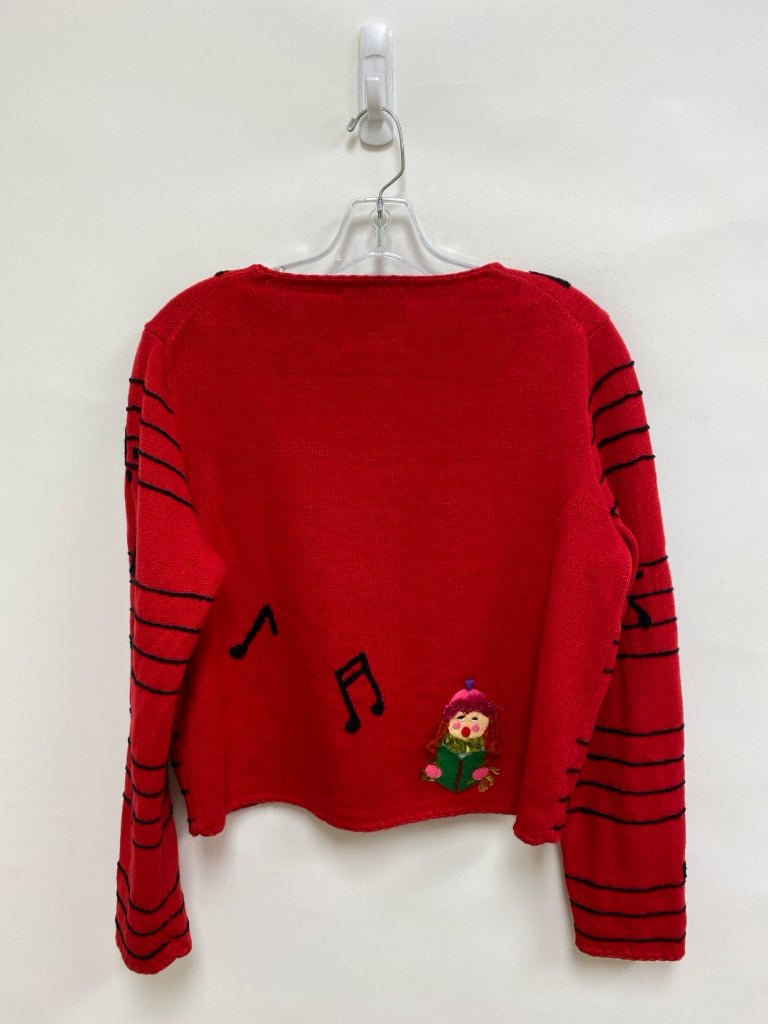 Michael Simon Size M Red Green/Multi Ladies Sweater