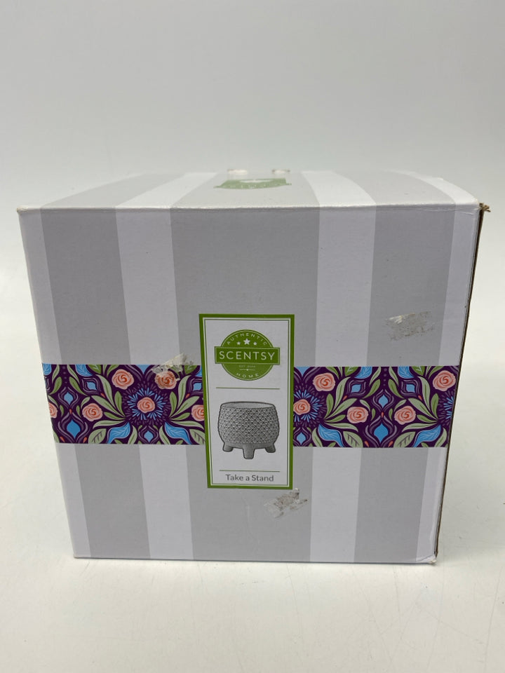 NEW/BOX Scentsy Cream Tan Candleholder(s)