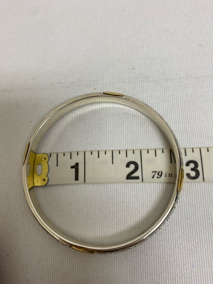 Brighton Silver Color Gold Color Scroll Bracelet