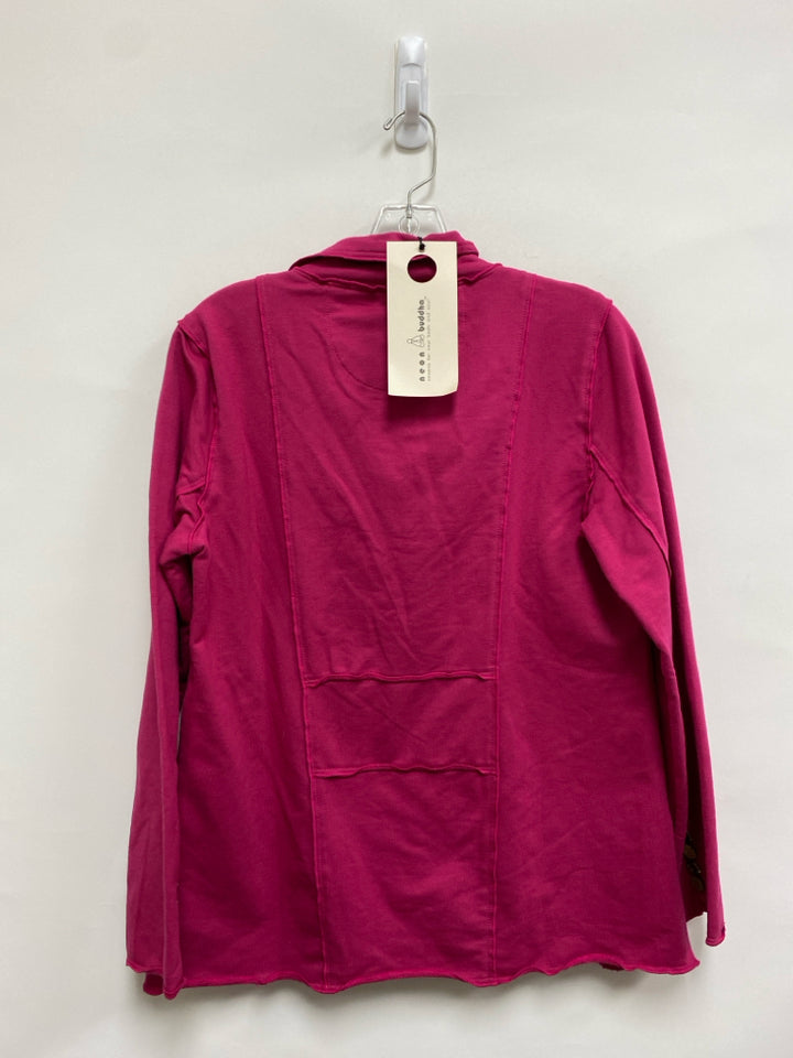 NWT Neon Buddha Size M Dark Fuchsia Button Up Ladies Jacket
