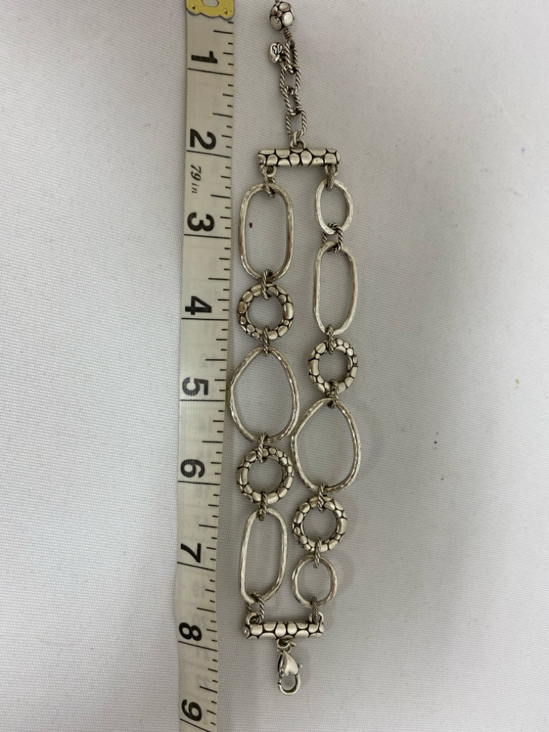 Brighton Silver Color Hammered Bracelet