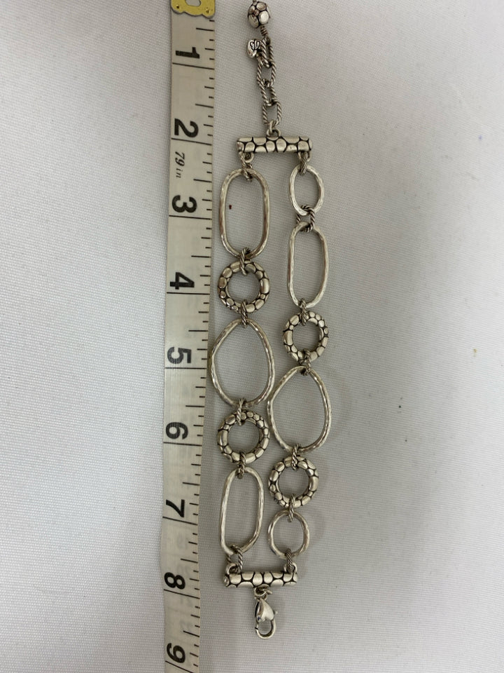 Brighton Silver Color Hammered Bracelet