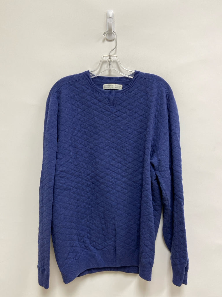 Holderness &amp; Bourne Size L Navy Texture Men&