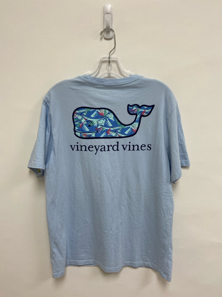 Vineyard Vines Size M Powder Blue Whale Men&