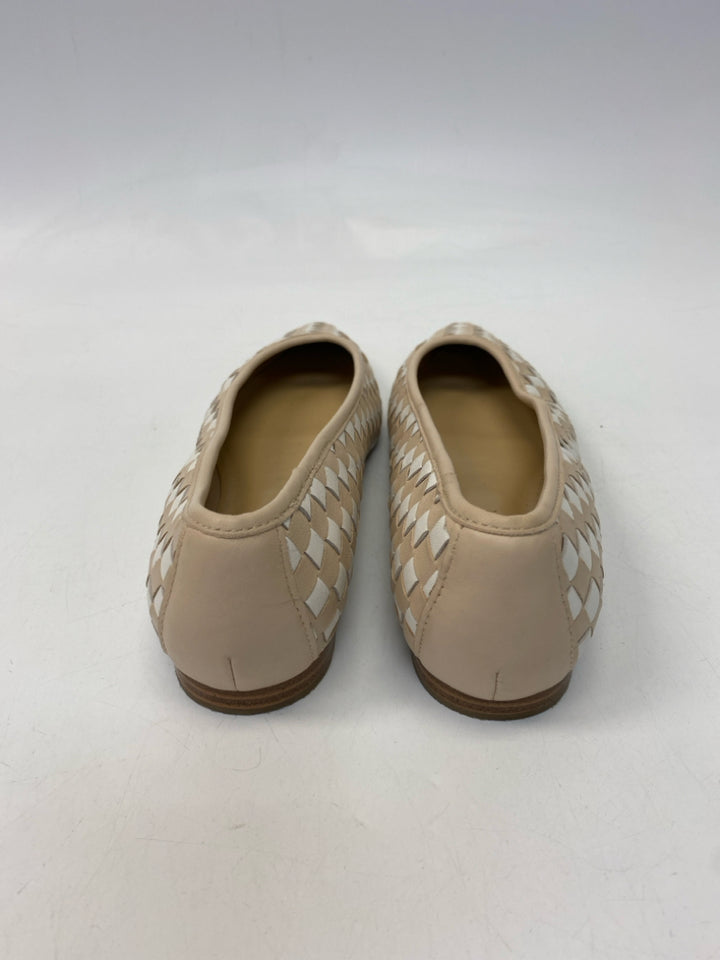 Marc Fisher  Size 8 Nude White Checkered Flats