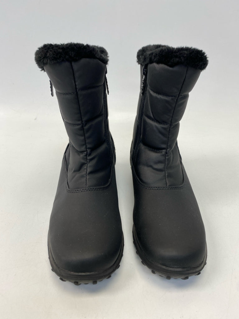 Totes US Shoe Size 8 Black Side Zipper Boots