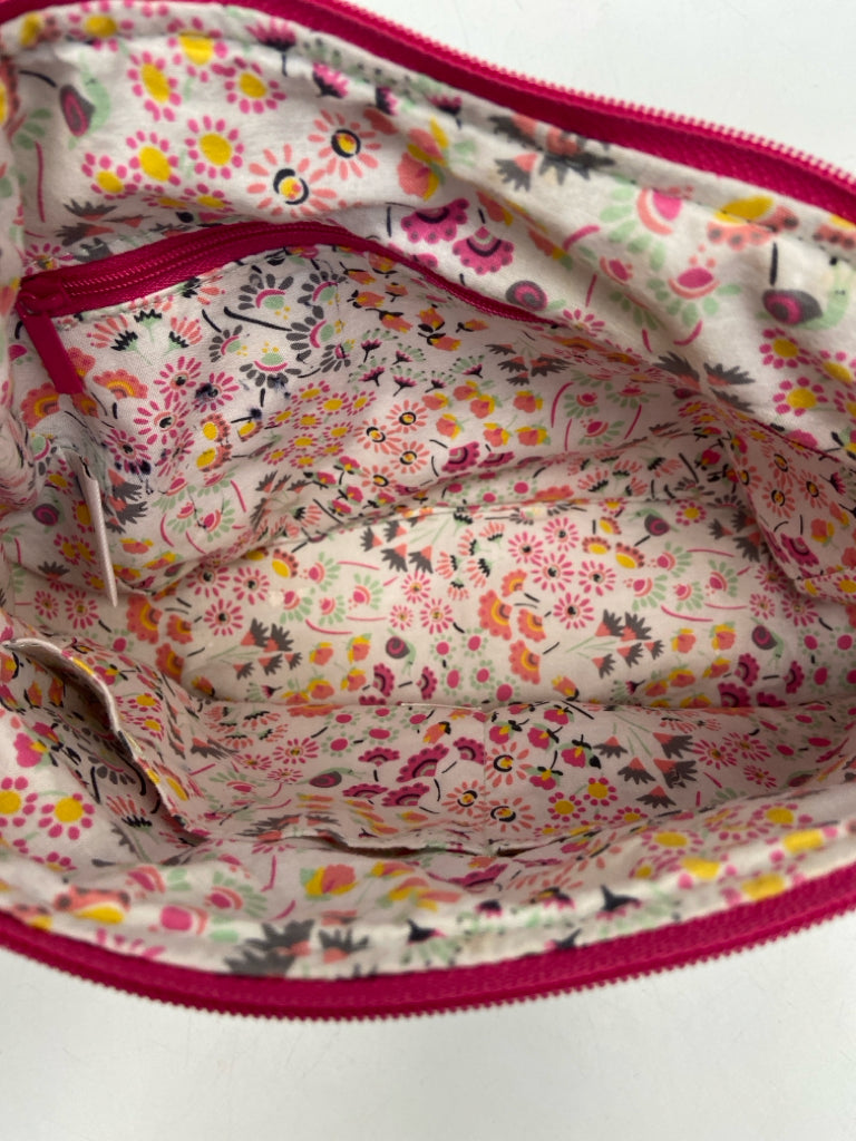 Vera Bradley Black Gray/Multi Flower(s) Handbag