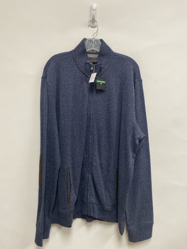NWT Jos. A Bank Size XL Navy Zip Down Knit Men&