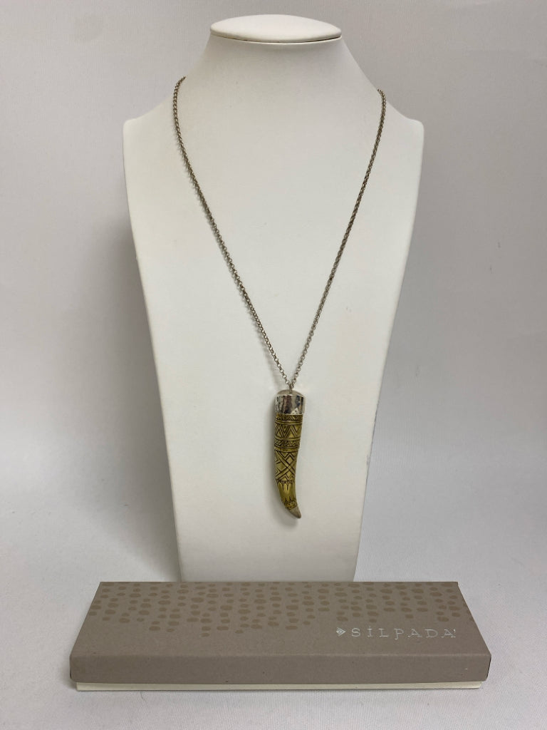 Silver Gold Color Geometric Necklace