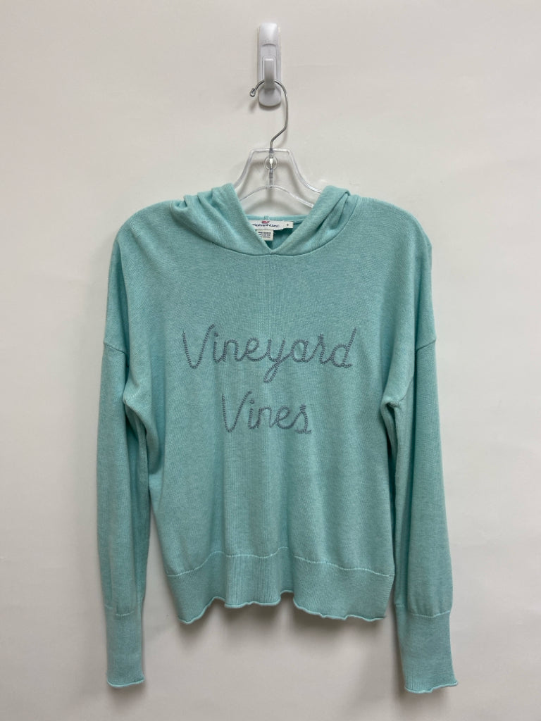 Vineyard Vines Size S Mint Blue Hooded Ladies Sweater