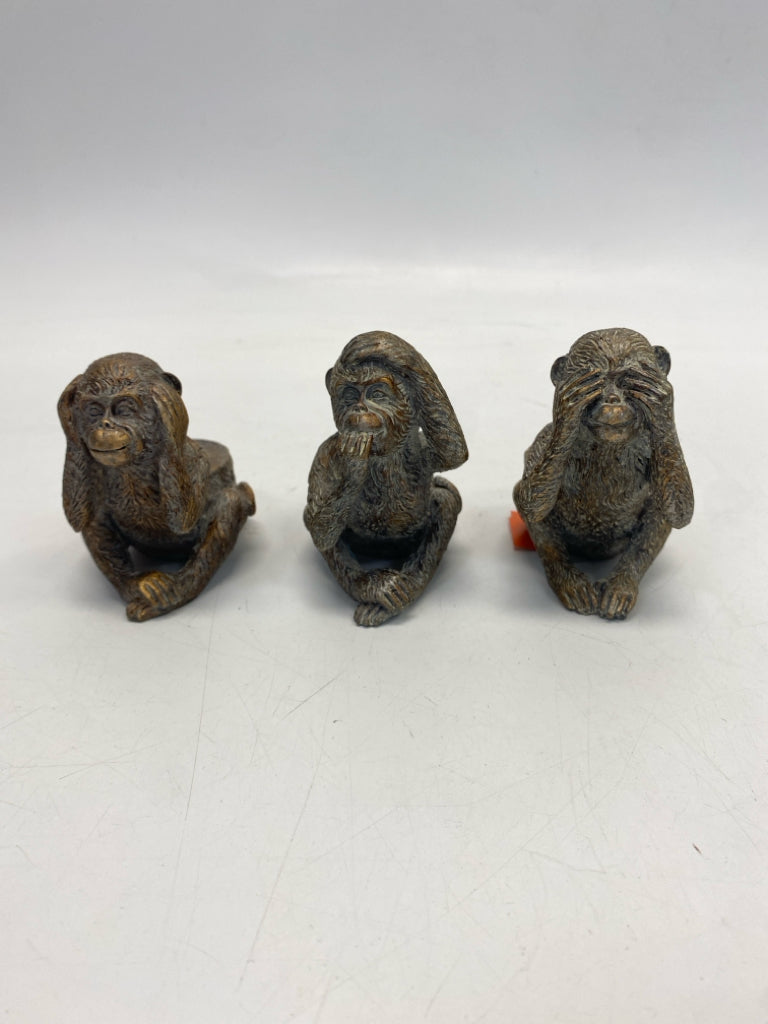 Gray Gold Monkeys Candleholder(s)