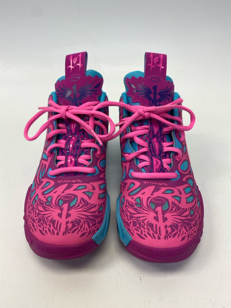 Puma SIZE 3 Blue Neon Pnk Hornets Boy&