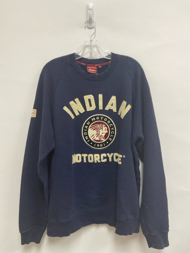 Size XL Navy Cream/Red Ladies Sweatshirt