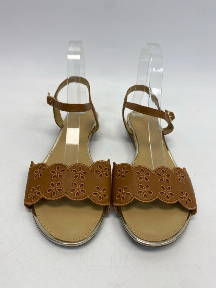 Talbots  Size 8.5 Brown Eyelet Sandals