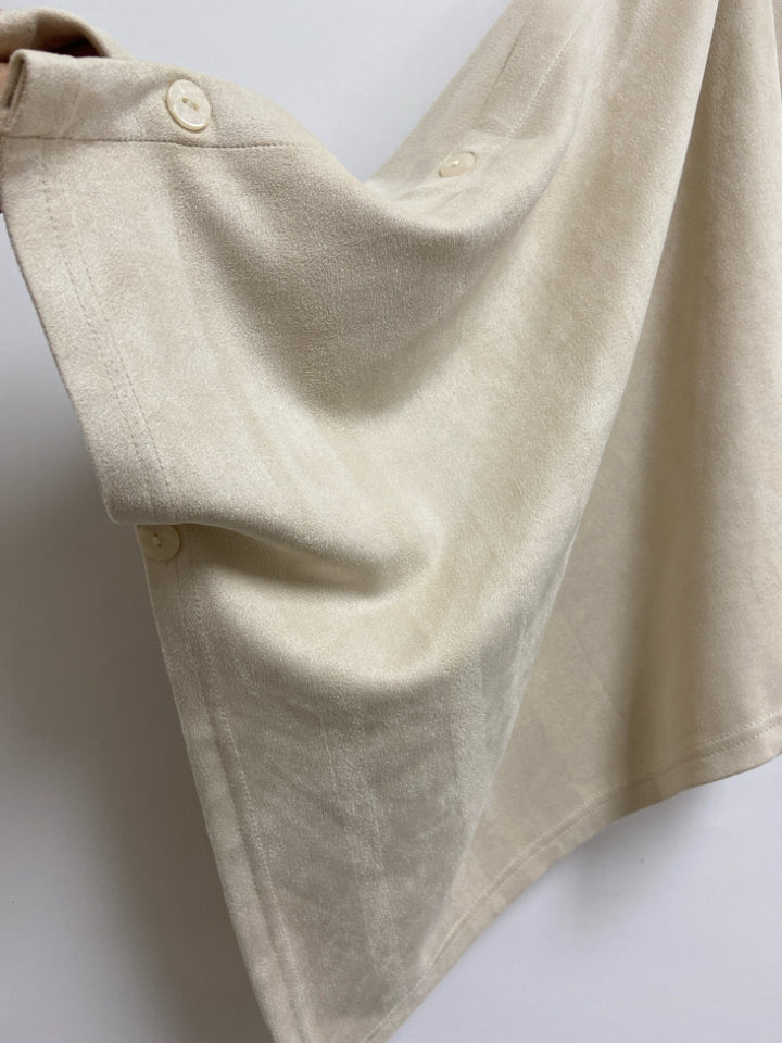 NWT Size S Beige Texture Poncho Ladies Jacket