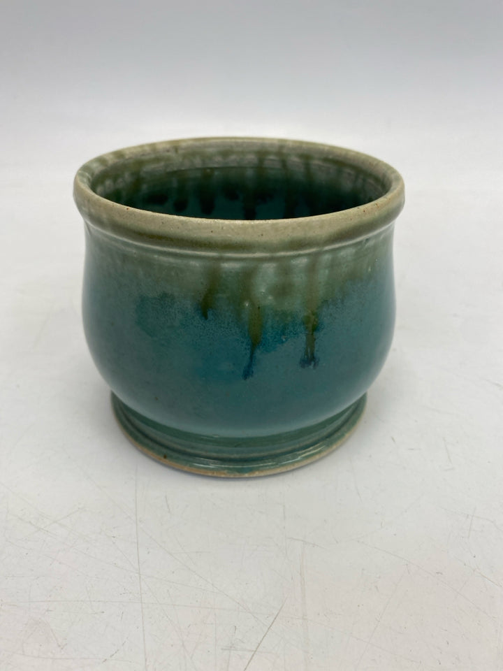 Turquoise Pottery Planter