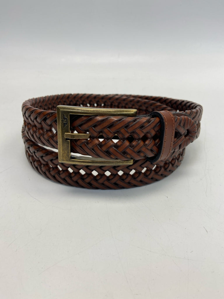 Dockers Size 38 Brown Gold Buckle Men&