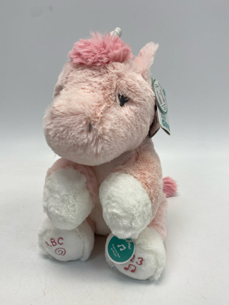 NWT Gund Pink White Sounds Stuffed Animal