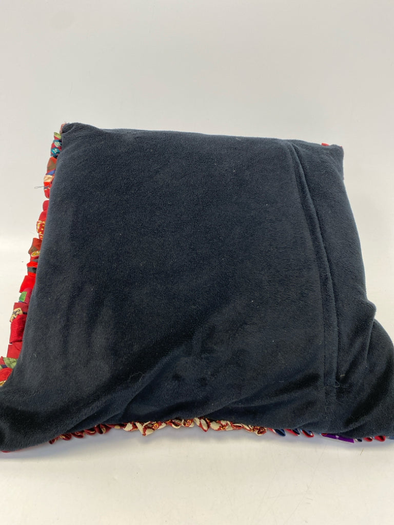 Burgundy Multi Color Pillow