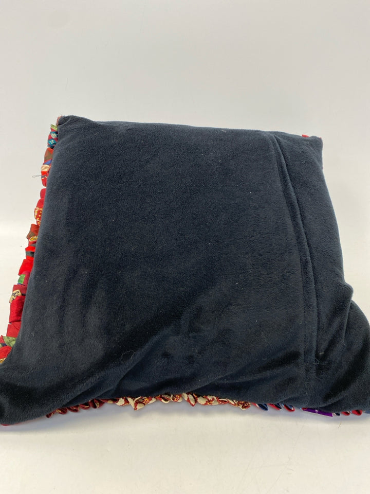 Burgundy Multi Color Pillow