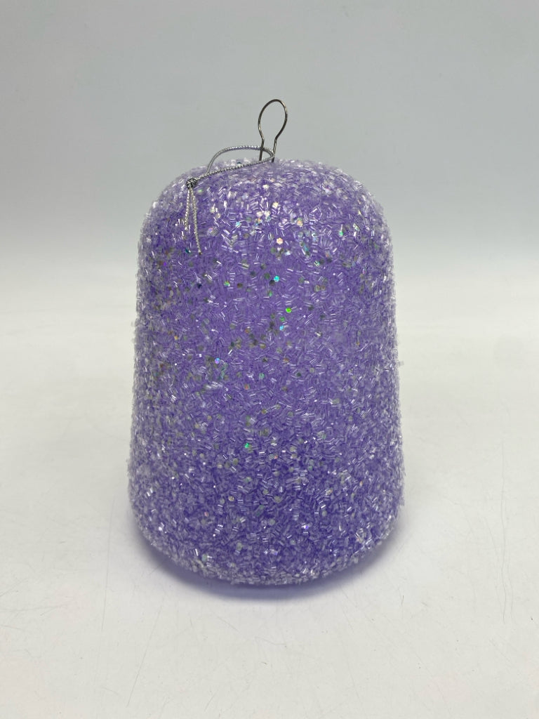 Lilac Glitter Ornaments