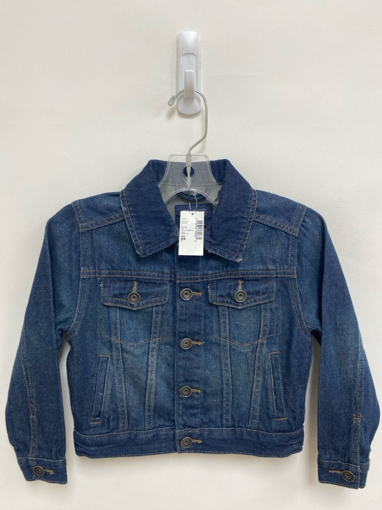 NWT The Place SIZE 4 Dark Blue Button Up Denim Boy&