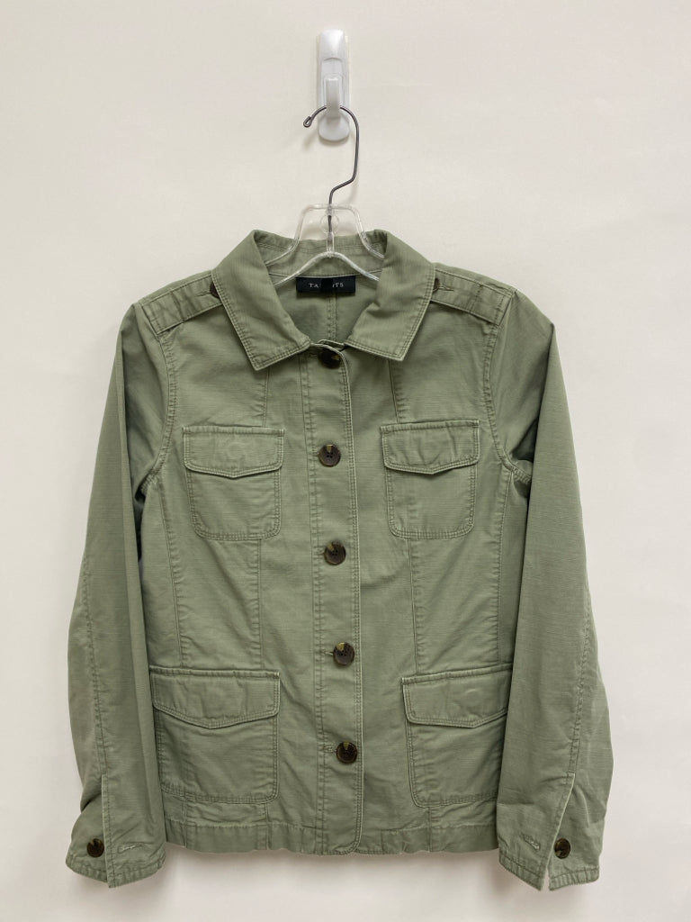 Talbots Size XS Pale Olive Green Button Up Ladies Jacket
