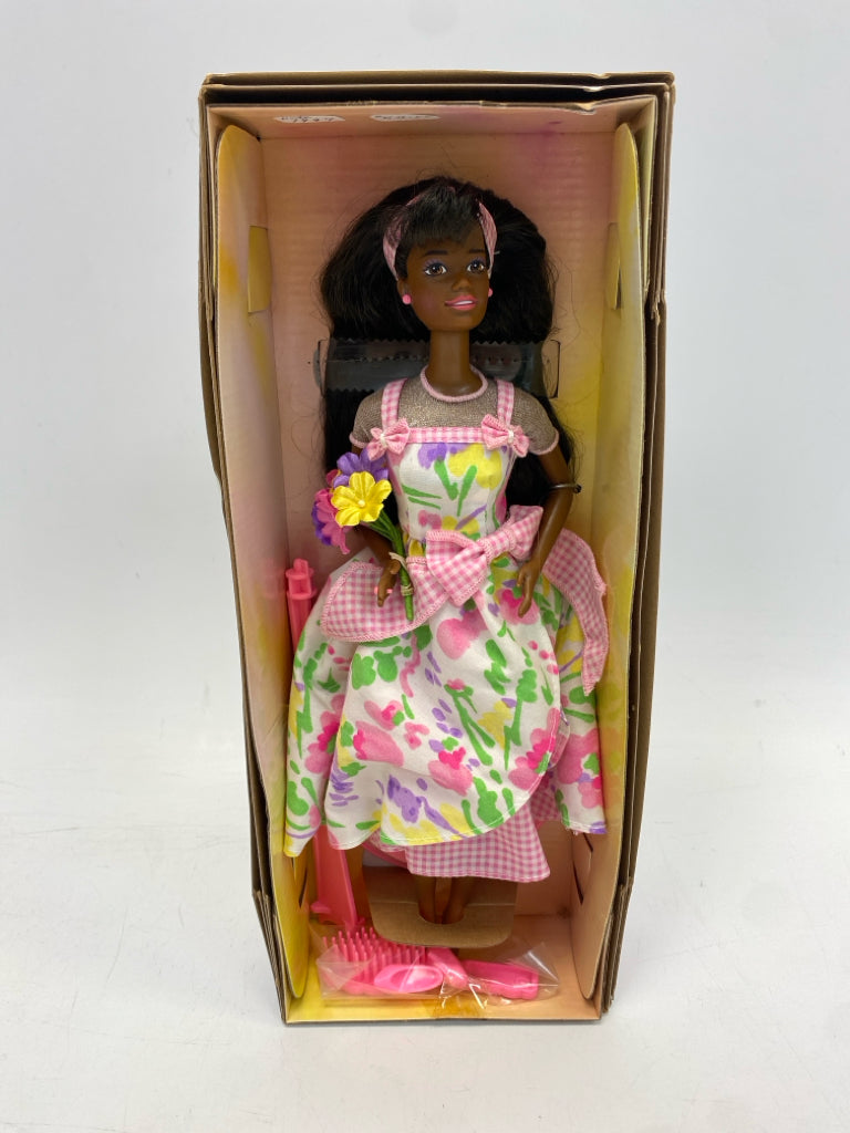 Barbie Pink/White Floral Doll