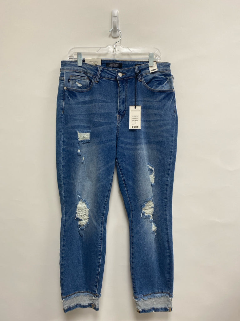 NWT Judy Blue  SIZE  16W Blue Distressed Plus Size Jeans