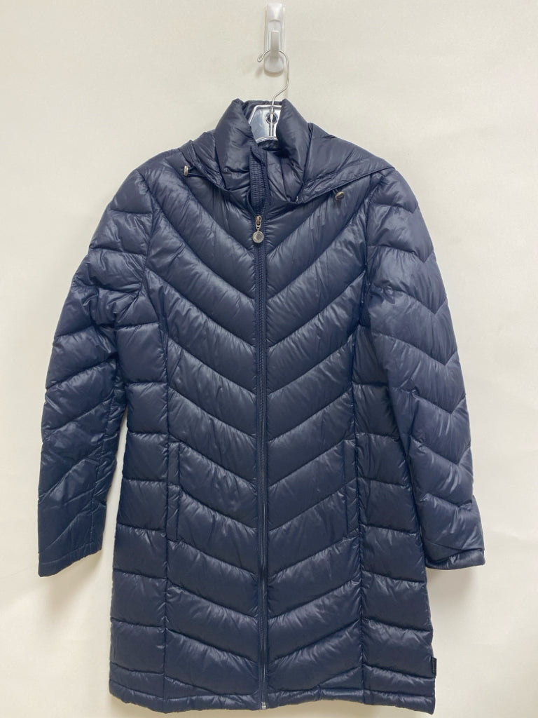 Calvin Klein Size S Navy Hooded Puffer Down Ladies Jacket