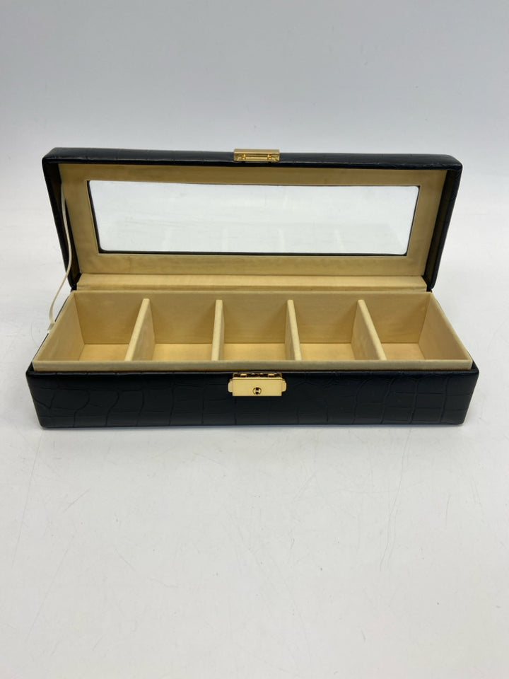 Black Clear Embossed Jewelry Box
