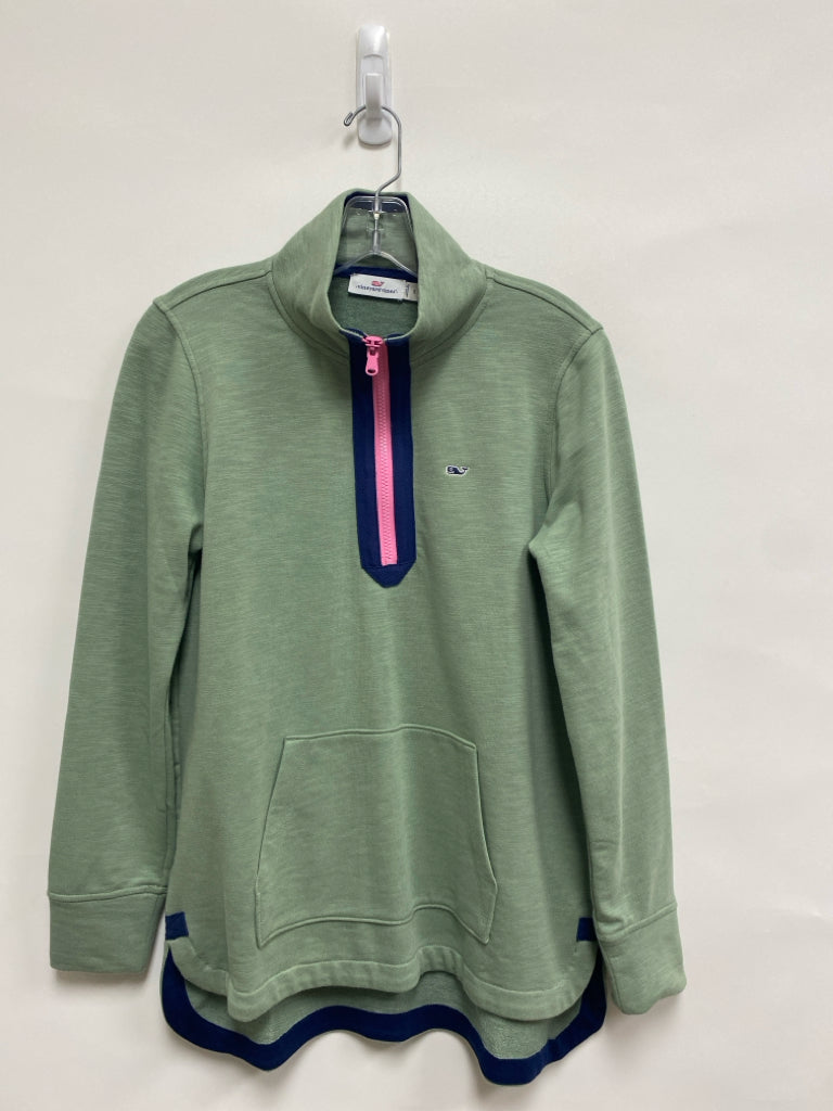 Vineyard Vines Size S Green Navy Ladies Pullover