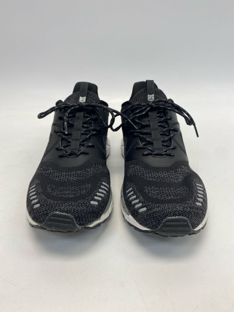 Size 12 Black Gray Lace-Up Men&