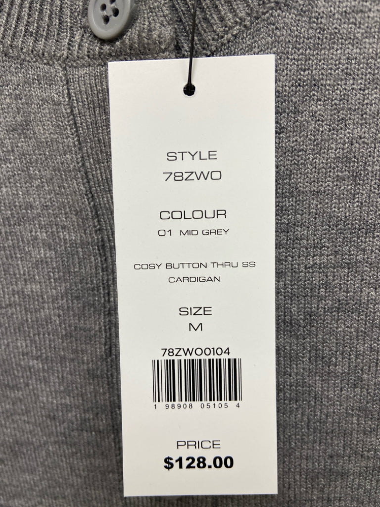 NWT French Connection Size M Dark Gray Heather Cardigan Ladies Sweater