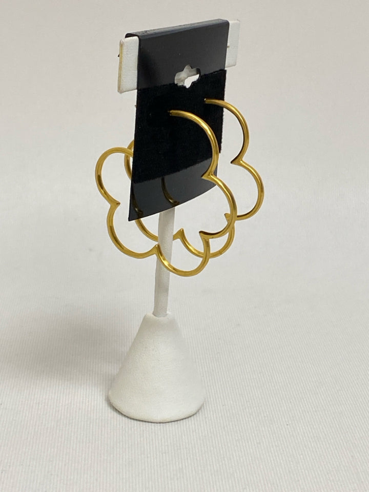 Julie Vos Gold Color Flowers Earrings