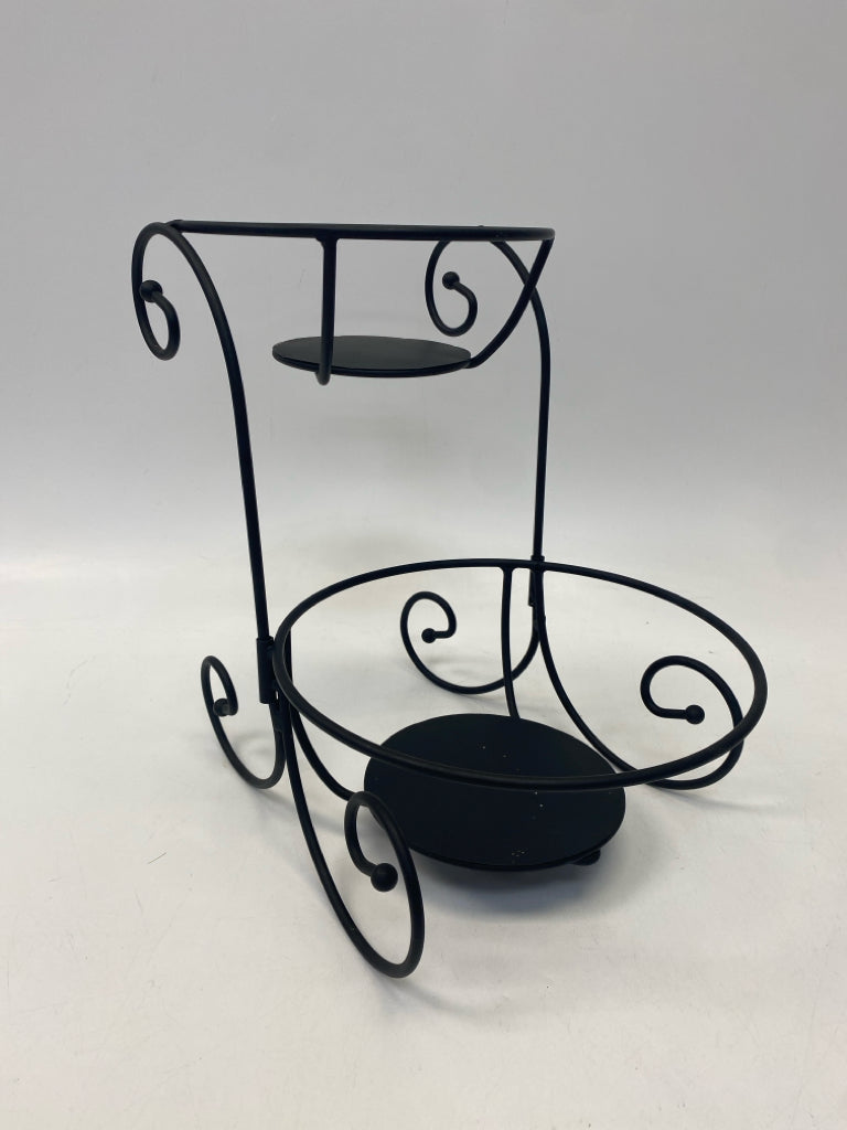Black Swirl Metal Misc. Home Item
