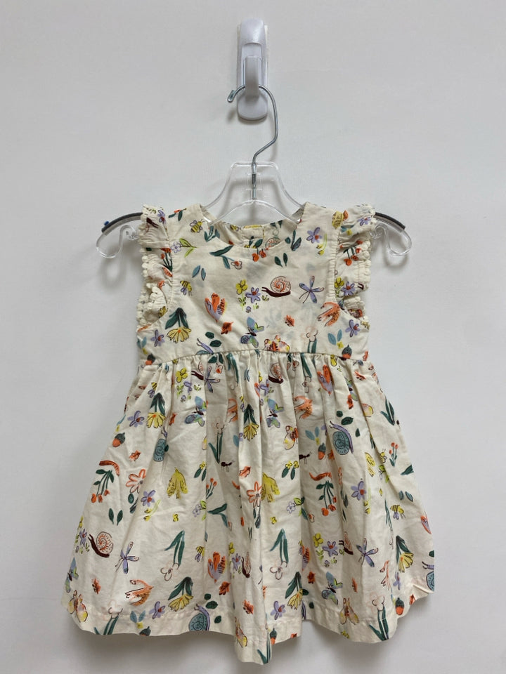 Mothercare SIZE 3-6M Cream Multi Color Ruffles Sleeveless Girl&