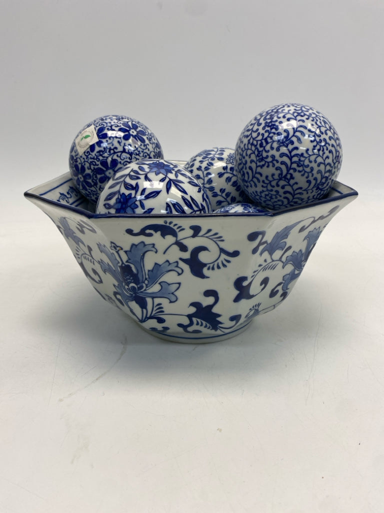 Blue White Decorative Bowl