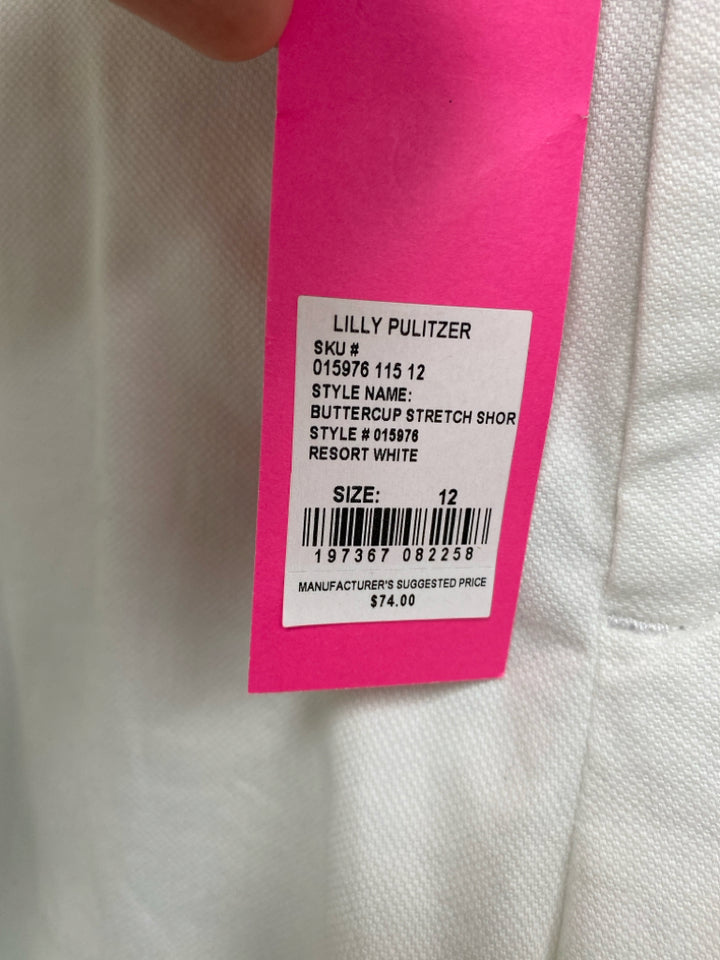 NWT LILLY PULITZER Size 12 White Ladies Shorts