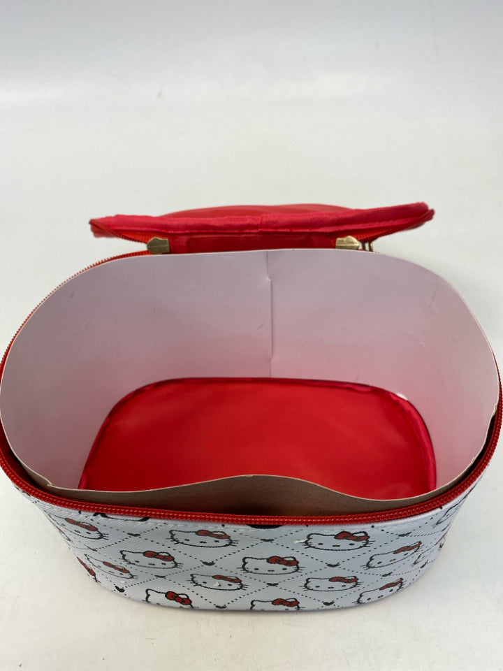 NWT White Red Hello Kitty Make-up Bag
