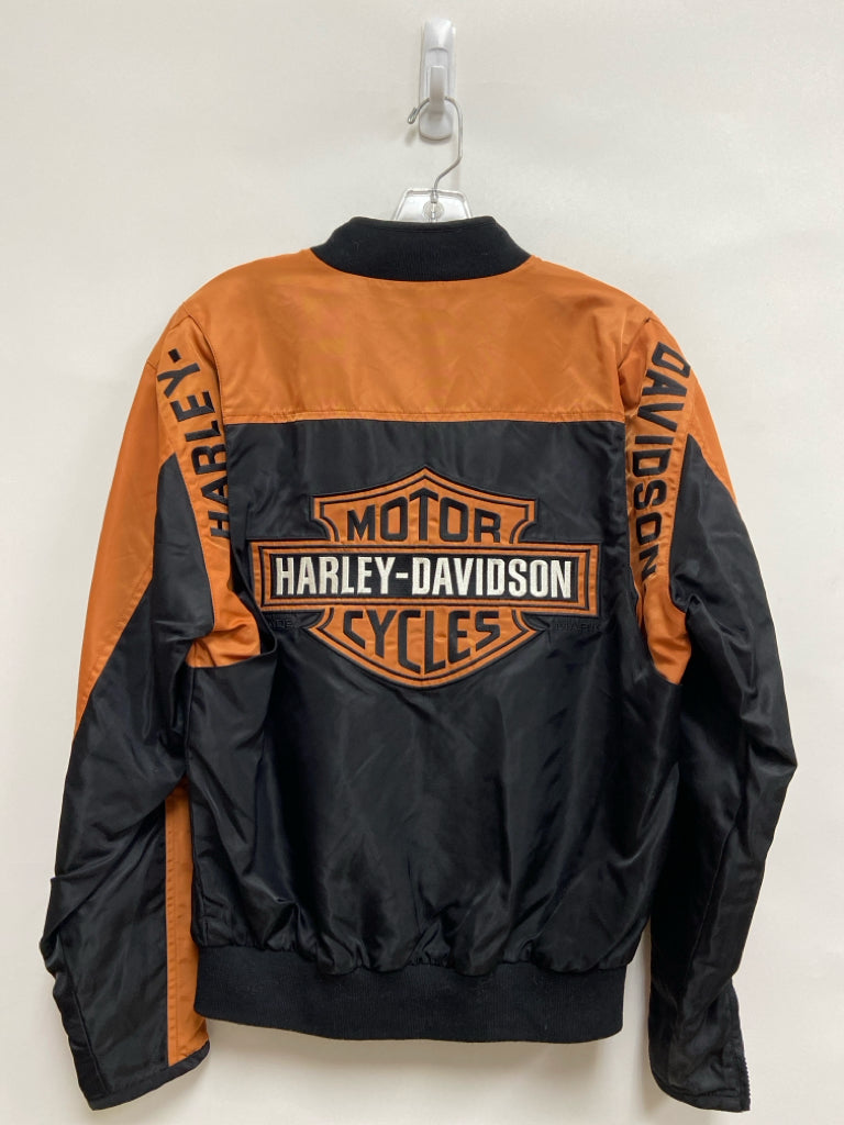 Harley-Davidson Size XS Black Orange Signature Nylon Men&