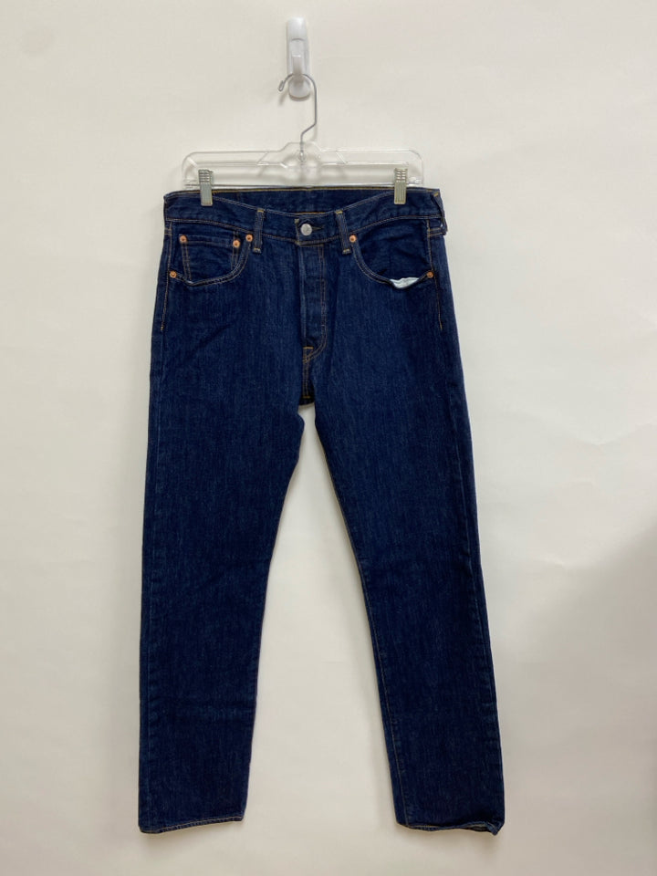 Levi Size 32 Dark Blue Denim Men&