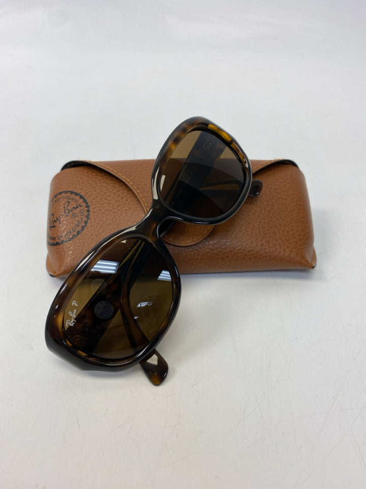 Rayban Brown Jackie Ohh Polarized Tortoise Shell Sunglasses