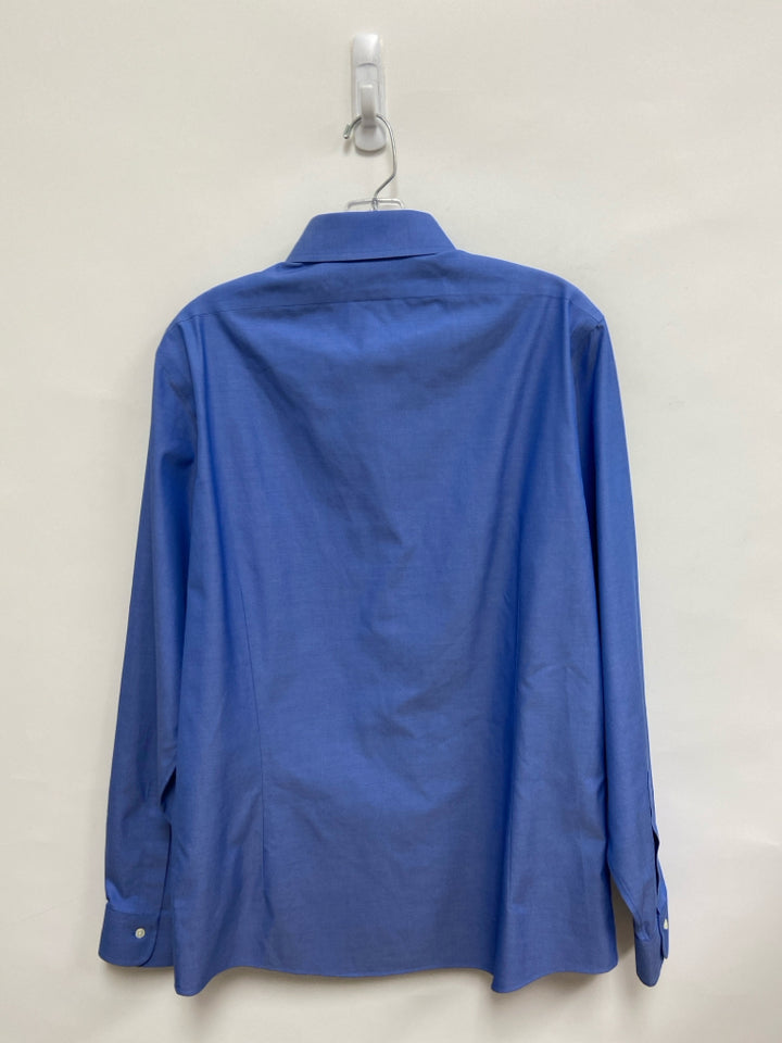 NWT Brooks Brothers Size L Blue Button Up Men&