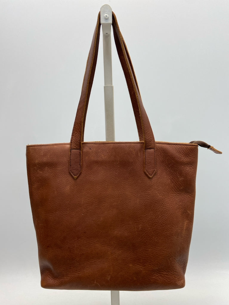 Lifetime Leather Brown Distressed Leather Tote Bag