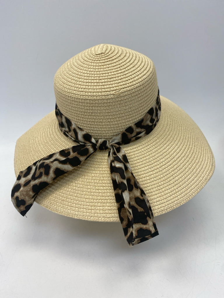 Natural Black/Brown Animal Print Misc. Hat