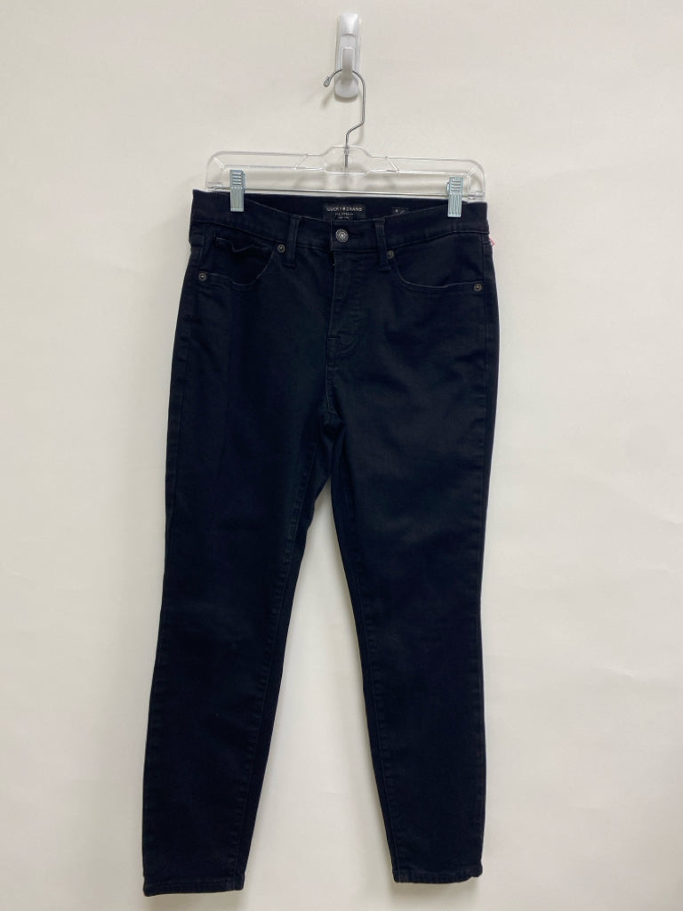 Lucky Brand Size 8 Black Denim Ladies Jeans