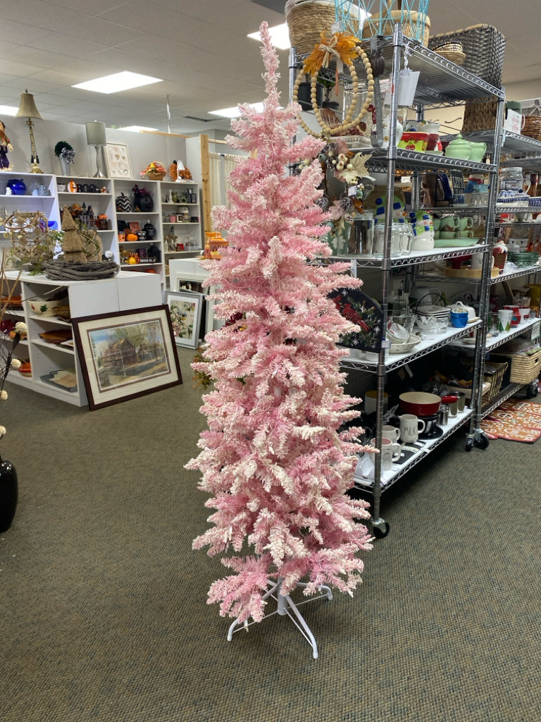 Pink White Lit Christmas
