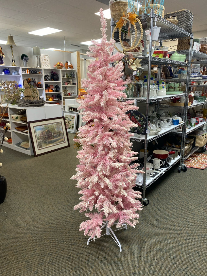 Pink White Lit Christmas