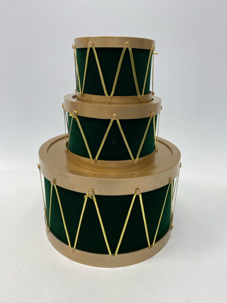 Dark Green Gold Trimmed Christmas